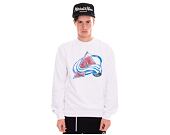 Mikina Mitchell & Ness Colorado Avalanche Team Logo Crewneck White