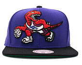 Kšiltovka Mitchell & Ness Big Logo Two Tone Toronto Raptors Purple Snapback