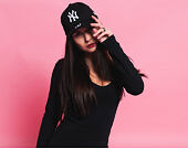 Kšiltovka New Era - 39THIRTY League Basic - NY Yankees - Black / White