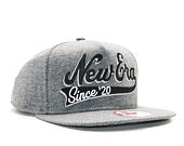 Kšiltovka New Era Herring Script Grey/Black Snapback
