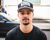 Kšiltovka Mitchell & Ness Team Arch Los Angeles Kings Black/Grey Snapback