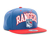 Kšiltovka Mitchell & Ness Team Arch New York Rangers Blue/Red Snapback