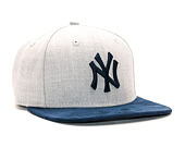Kšiltovka New Era Heather Suede Snap New York Yankees Heather Grey/Navy 9FIFTY Snapback
