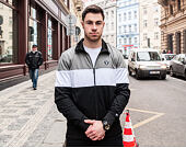 Bunda New Era Border Edge Track Jacket Oakland Raiders Black/Grey/White