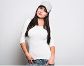 Dámská kšiltovka New Era Jersey Trucker 9FORTY Grey Snapback