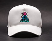 Kšiltovka Pink Dolphin Tombstone 5-Panel Structured White Snapback