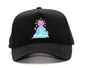 Kšiltovka Pink Dolphin Tombstone 5-Panel Structured Black Snapback