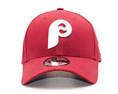 Kšiltovka New Era Flock Logo Philadelphia Phillies 9FORTY Carmine Snapback