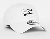 Kšiltovka New Era Sunbleach Unstructured New York Yankees 9FORTY White Strapback