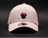 Dětská Kšiltovka New Era Washed Disney Minnie Mouse 9FORTY Youth Pink Strapback