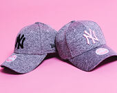 Dámská Kšiltovka New Era Tech Jersey New York Yankees 9FORTY Gray/Pink Strapback