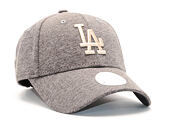 Dámská Kšiltovka New Era Jersey Essential Los Angeles Dodgers 9FORTY Grey Heather/Khaki Strapback