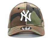 Dětská Kšiltovka New Era League Essential New York Yankees 9FORTY Youth Woodland Camo/White Strapbac