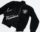 Bunda New Era Team Apparel Melton Bomber Oakland Raiders Black