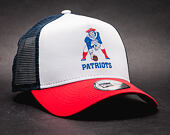 Kšiltovka New Era NFL Throwback Trucker New England Patriots 9FORTY White/Official Team Color Snapba