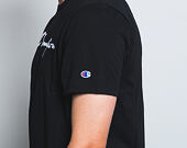 Triko Champion Crewneck T-Shirt Classic Logo Black 210972 KK001 NBK