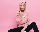 Dámská Mikina S Kapucí Champion Embroidered Logo Hooded Sweatshirt Pink 110034-RTN