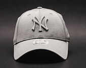 Dámská Kšiltovka New Era Jersey Heather New York Yankees 9FORTY Storm Gray Strapback
