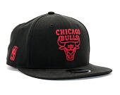 Kšiltovka New Era Chainstitch Chicago Bulls 9FIFTY Black Snapback
