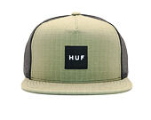 Kšiltovka HUF Box Logo Trucker Olive Snapback