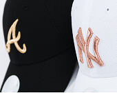 Dámská Kšiltovka New Era Sport Atlanta Braves 9FORTY Black/Gold Strapback