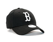 Dámská Kšiltovka New Era Essential Boston Red Sox 9FORTY Black/White Strapback