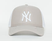 Dámská Kšiltovka New Era Essential A-Frame Trucker New York Yankees 9FORTY Gray/White Snapback