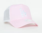 Dámská Kšiltovka New Era Oxford A Frame Trucker Los Angeles Dodgers 9FORTY Pink/White Snapback