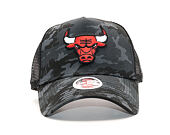 Dámská Kšiltovka New Era Camo Team Aframe Trucker Chicago Bulls 9FORTY Black Camo Snapback