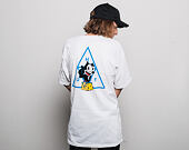 Triko HUF Felix The Cat Triple Triangle White
