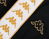 Tepláky Kappa Banda Astoria Snaps Slim Black/White/Gold