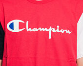 Triko Champion Crewneck T-Shirt Logo Print Red