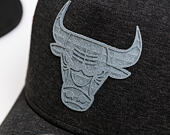 Kšiltovka New Era Trucker Concrete Jersey Chicago Bulls 9FORTY Black/Grey Heather Snapback