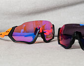 Sluneční Brýle Oakley Flight Jacket Matte Black/Neon Orange Prizm Trail OO9401-0437