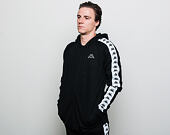 Mikina Kappa Banda Arit Slim Black/White