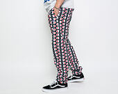 Tepláky Champion Elastic Cuff Pants All Over Logo Dark Navy