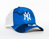 Kšiltovka New Era 9FORTY A Frame Trucker Camo New York Yankees Navy Camo/White Snapback