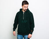 Mikina New Era Branded Cap Co. Half Zip Hoody Dark Green