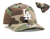 Kšiltovka New Era 9TWENTY Los Angeles Dodgers Packable Woodland Camo/White Strapback