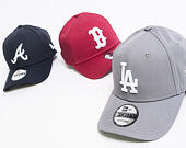 Kšiltovka New Era 9FORTY Los Angeles Dodgers League Essential Grey/White Strapback