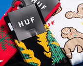 Ponožky HUF Plantlife Glowflake Red
