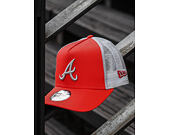 Kšiltovka New Era 9FORTY A-Frame Trucker Atlanta Braves Red/White Snapback