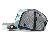Kšiltovka New Era A-Frame Trucker New England Patriots Camo Essential Navy Camo Snapback
