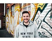 Mikina New Era New York State Hoody Light Grey Heather