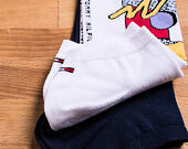 Ponožky Tommy Hilfiger Tommy Jeans Old Skool Logo 2 Pack White 391005001 300