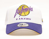 Kšiltovka New Era 9FORTY A-Frame Trucker Los Angeles Lakers Neoprene White/Purple/Yellow