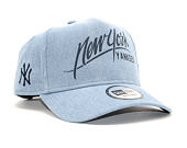 Kšiltovka New Era 9FORTY A-Frame New York Yankees Denim Sky Blue