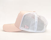 Dámská Kšiltovka New Era 9FORTY A-Frame Trucker Baston Red Sox Essential Peach/White