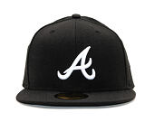 Kšiltovka New Era - 59FIFTY Basic - Atlanta Braves - Black / White