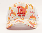 Kšiltovka New Era 9FORTY A-Frame Trucker Los Angeles Dodgers Desert Island White/Camel/Fire Red